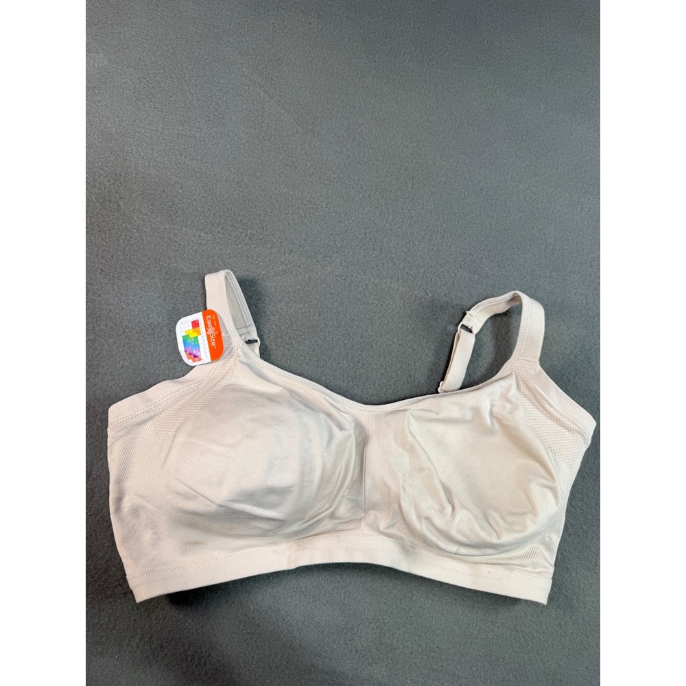 Warners Easy Does It 2XL Wireless Comfort Bra Nude Seamless Support Plus